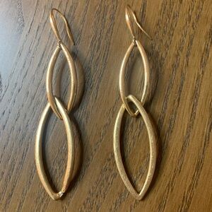 PRELOVED ROSE GOLD GEOMETRIC EARRINGS